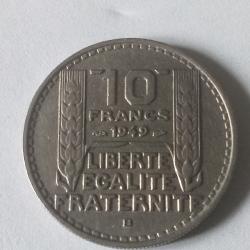 pièce 10 Francs TURIN 1949 B