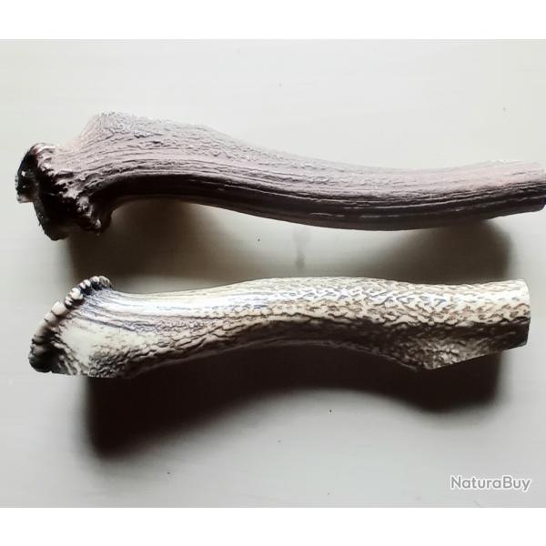 Bois de cerf naturel morceaux pour chiens