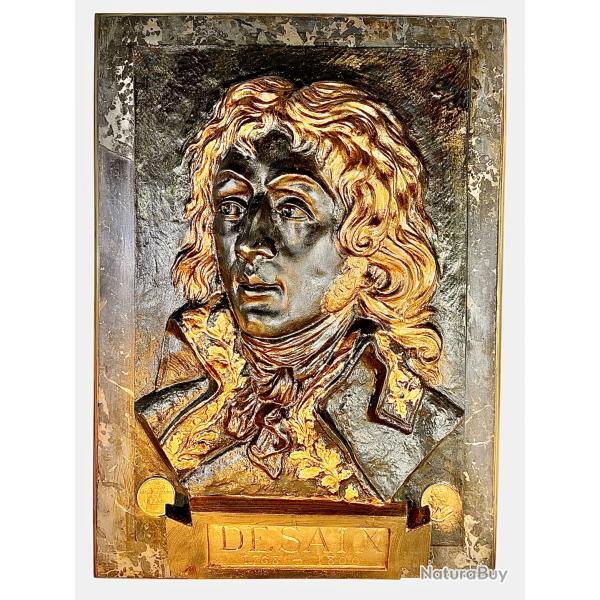 Gnral Desaix sculpture en bronze, bas  relief