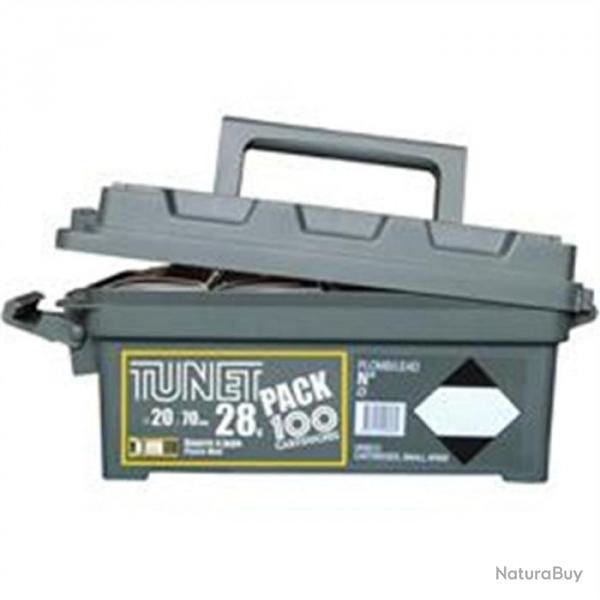 Pack de 100 cartouches Tunet Cal .20/70 - Bote plastique - 7.5 / Par 1