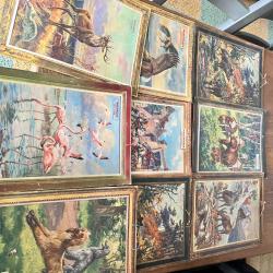 Lot de 9 ancienne affiche manufrance