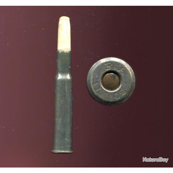 .30-40 Krag U.S  blanc - Frankford Arsenal 1902 - marquage : F A 11 02 - tui tam - balle papier