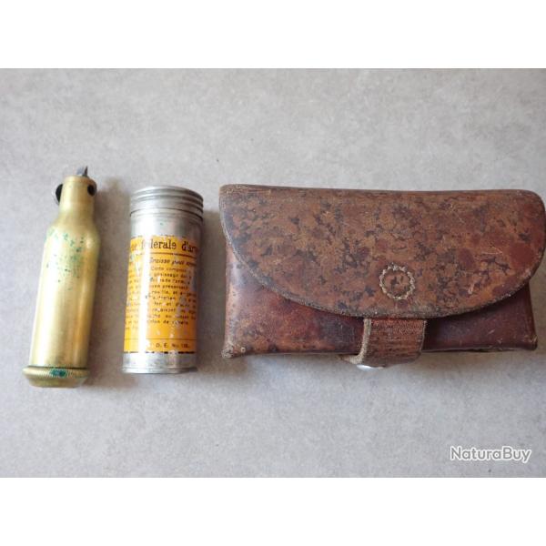 1916 Sacoche, trousse du revolver 1882, 1882/29 + outils + pot  graisse