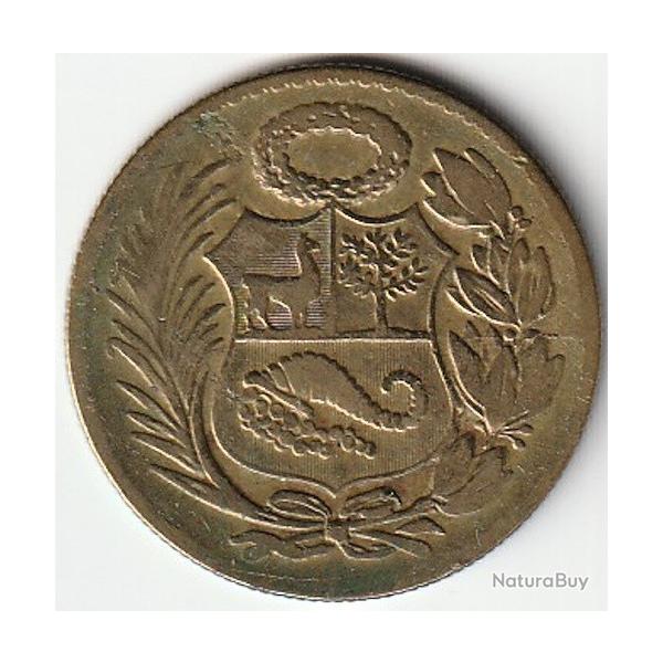 Pice de Monnaie   Perou  sol de oro  1947