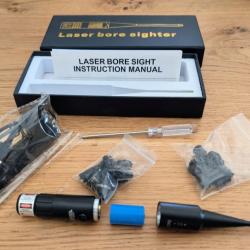 COLLIMATEUR LASER ROUGE TOUS CALIBRES ; 22LR 9MM 38SP... AVEC PILES ET CHARGEUR SANS PRIX DE RESERVE