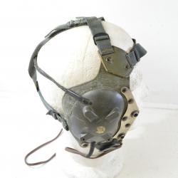 Casque / équipement de tête radio char EF25 EF-25. Armée Française pour casque modèle 1965.