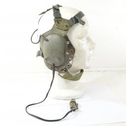 Casque / équipement de tête radio char EF25 EF-25. Pour casque modèle 1965. Armée Française