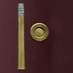 8.1 x 72 R BRENNEKE - RARE calibre - intéressant marquage :  GR 72 x 8,1 B - balle plomb plate
