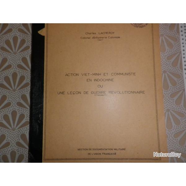Livre analyse action viet-minh en Indochine