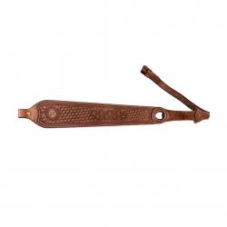 Tourbon-Sangle marron coordonnante en cuir pour fusil, longueur réglable 105cm LIVRAISON GRATUITE