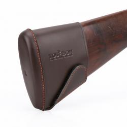 Tourbon-Coussin de recul à enfiler pour fusil de chasse, cuir marron LIVRAISON GRATUITE