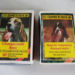 2 anciennes grandes boites d'allumettes publicitaire LE CHASSEURS FRANCAIS plis et vide non grattées