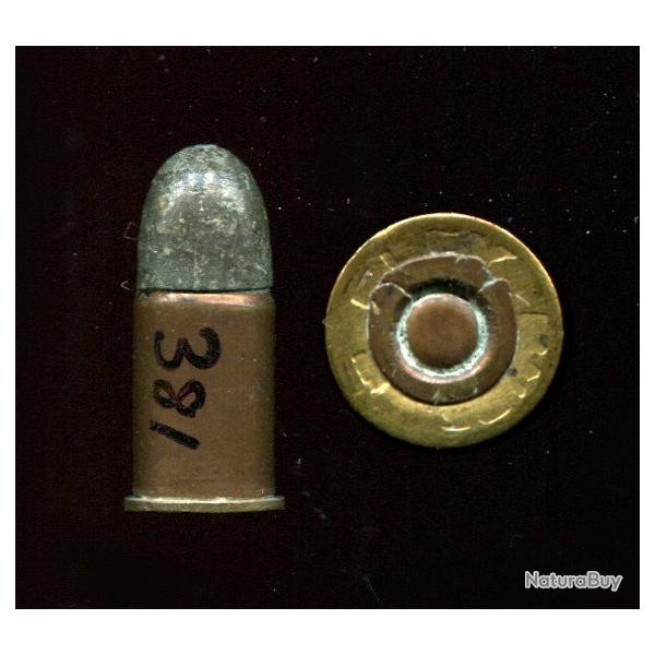 .442 Tranter 1er modle - tui en 2 parties - balle plomb arrondie - marquage : ELEY BROs  x