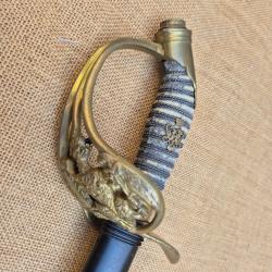 SABRE D'OFFICIER  1889 PRUSSIEN  DE CAVALERIE lame non gravé Ww1 14 18