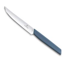 6.9006.122 Couteaux steak lisses Victorinox Swiss Modern 12cm bleuet x6