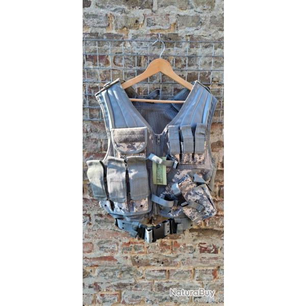Gilet tactique combat militaire couleur AT Digital