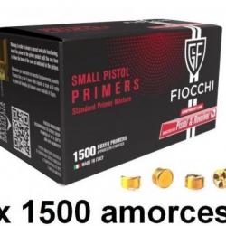 Promotion jusqu'au 31/06/2025 Amorces Fiocchi Small Pistol / 1500 à 98 euros frais de port compris