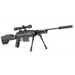 Kermesse Carabine A Air Comprimé Black Ops Sniper 19,90 Joules Calibre 4.5 MM