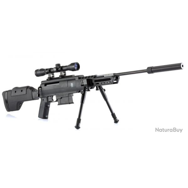 Kermesse Carabine A Air Comprim Black Ops Sniper 19,90 Joules Calibre 4.5 MM