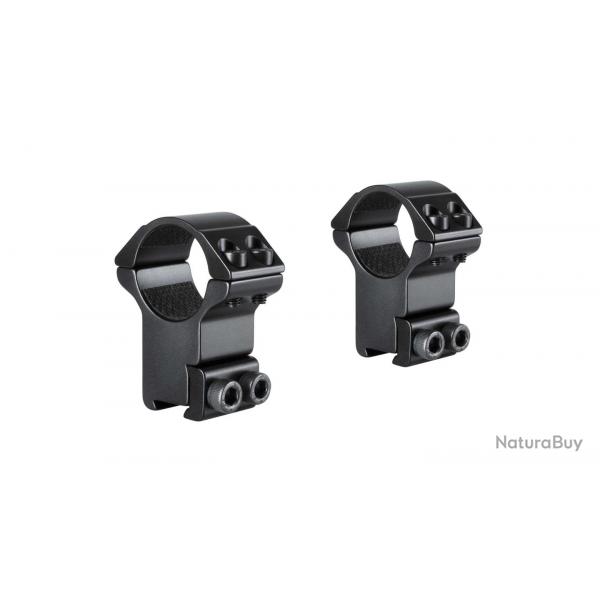 Colliers pour lunette Hawke Match 25,4 mm - Haut - Rail de 9-11 mm
