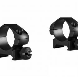 Colliers pour lunette Hawke Precision 25,4 mm - Bas - Weaver