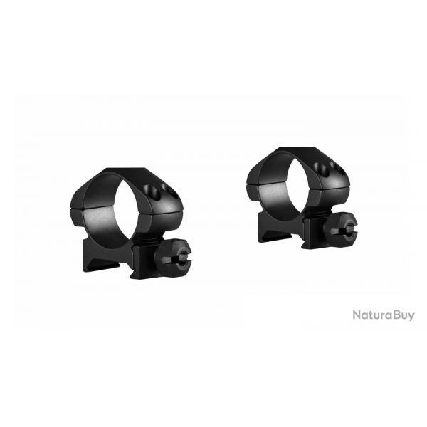 Colliers pour lunette Hawke Precision 25,4 mm - Bas - Weaver