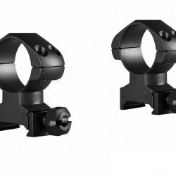 Colliers pour lunette Hawke Precision 25,4 mm - Haut - Weaver