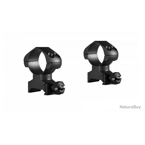 Colliers pour lunette Hawke Precision 25,4 mm - Haut - Weaver