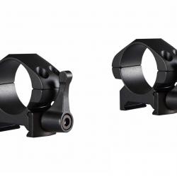 Colliers pour lunette Hawke Precision 25,4 mm - Bas - Weaver à levier