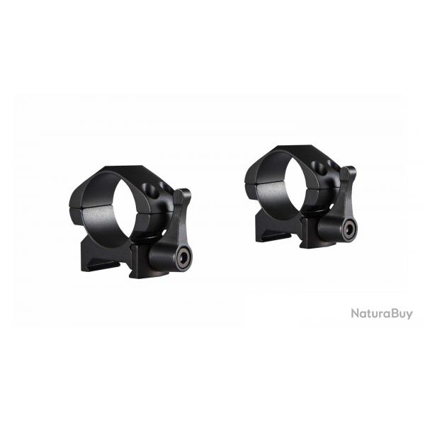 Colliers pour lunette Hawke Precision 25,4 mm - Bas - Weaver  levier