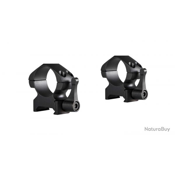 Colliers pour lunette Hawke Precision 25,4 mm - Medium - Weaver  levier