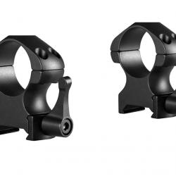 Colliers pour lunette Hawke Precision 25,4 mm - Haut - Weaver à levier