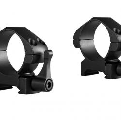 Colliers pour lunette Hawke Precision 30 mm - Medium - Weaver à levier