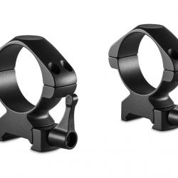 Colliers pour lunette Hawke Precision 34 mm - Bas - Weaver à levier