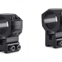 Colliers pour lunette Hawke Tactical 25,4 mm - Extra-Haut - Rail de 9-11 mm