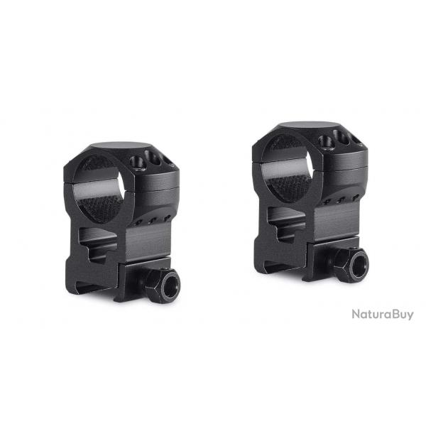 Colliers pour lunette Hawke Tactical 25,4 mm - Extra-Haut - Weaver