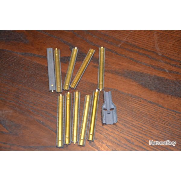 Lot de 20 clips acier pour .223 / 5,56 NATO / .222 REM + chargette