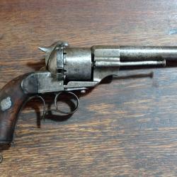 Revolver à broche / Lefaucheux type 1854-1858 court - France second Empire - cal 12 mm - BE