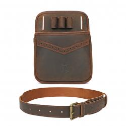 Tourbon-Sac de taille en cuir pour stockage de balles de munitions  LIVRAISON GRATUITE