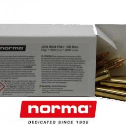 Wahoo ! lot de 90 cartouches norma - cal.223 rem. - fmj - 55gr