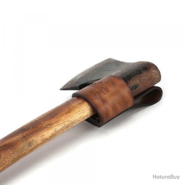 Tourbon-Porte-hache en cuir vritable