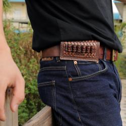 Tourbon-Porte-munitions en cuir pour fusil de chasse cartouche Electrolux LIVRAISON GRATUITE