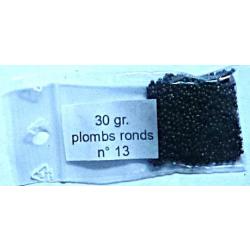 Plombs ronds fendus n° 13