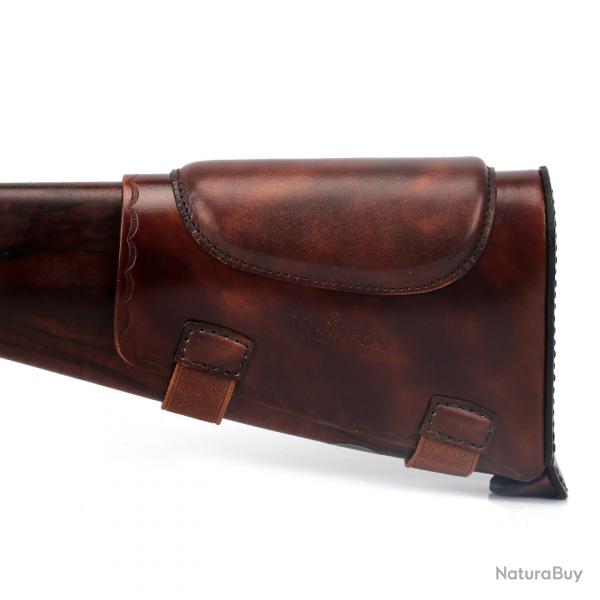 Tourbon--Protection de coussretours de recul marron en cuir vritable de premire qualit