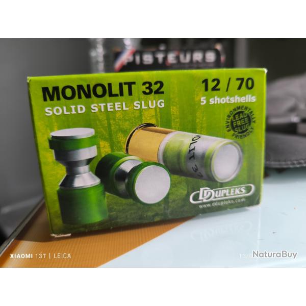 Lot 5 boite dupleks monolit 32 slug cal 12/70