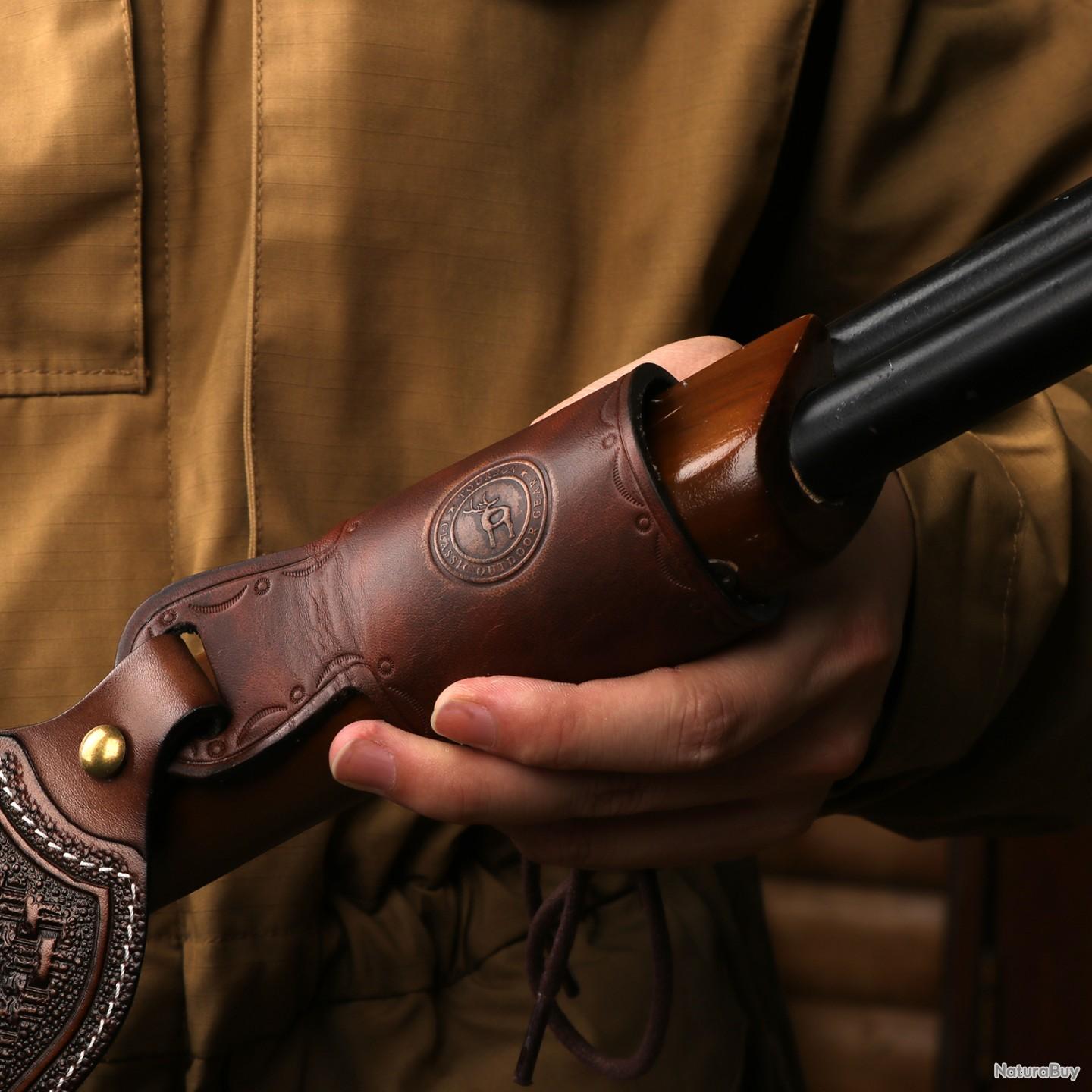 Portefeuille à Cartouches En Cuir TOURBON 5 Rondes - Ceinture De Munitions Fusil De Chasse - NEUF