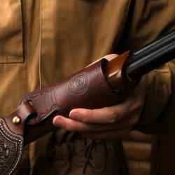 Tourbon-support de baril en cuir sans perçage pour fusil ou fusil de chasse    LIVRAISON GRATUITE