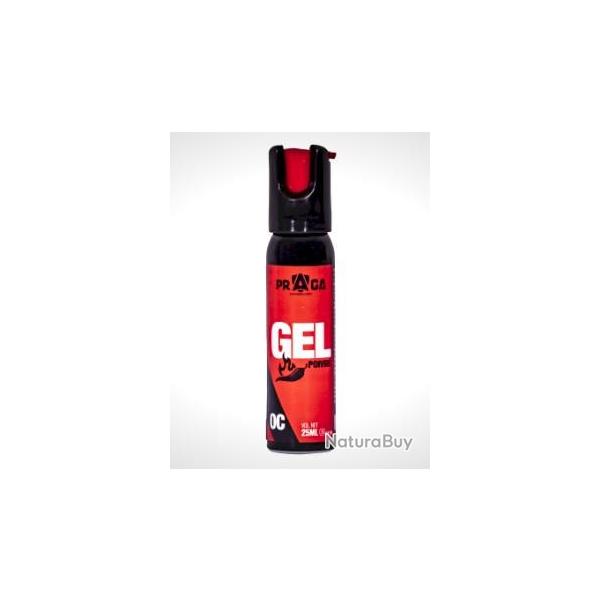 Bombe de dfense PRAGA en gel red pepper 25ml par 3