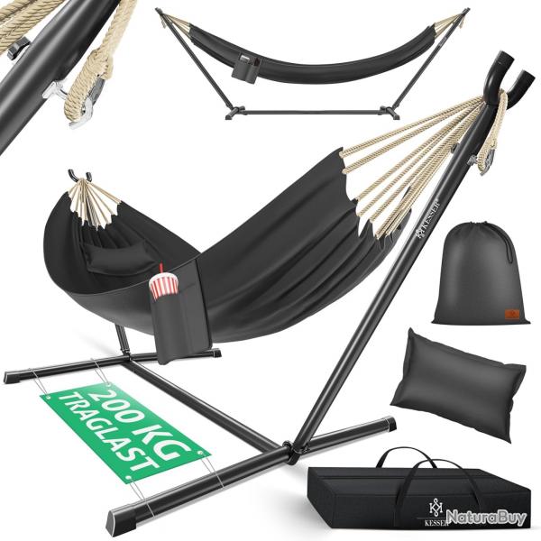 Hamac Lake avec Support | Hamac Double pour 2 Personnes, capacit de Charge de 200 kg