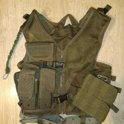 gilet  tactique airsoft vert